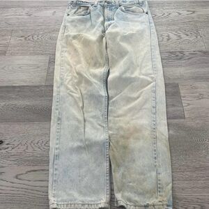 Vintage rare 90s levis orange tabs light wash denim jeans